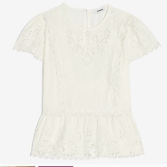 Express eyelet lace blouse - Picture 3 of 3